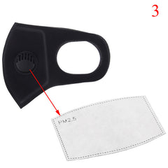 1Pcs Face Mask Dust Mask Anti Pollution Mask PM2.5 Activated Carbon Filter Insert Can Be Washed Reusable Mouth Masks